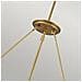 Lampadario Contemporaneo Echelon Acciaio Ottone Antico 8 Luci E14 - Foto miniatura 3