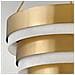 Lampadario Contemporaneo Echelon Acciaio Ottone Antico 8 Luci E14 - Foto miniatura 4