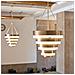 Lampadario Contemporaneo Echelon Acciaio Ottone Antico 8 Luci E14 - Foto miniatura 5