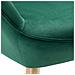 Poltrona Con Sgabello Da Salotto In Velluto Verde Sedia Con Poggiapiedi Moderno - Foto miniatura 5