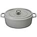 Casseruola Ovale In Ghisa Smaltata 27 Cm Grigia - 403272 - Foto miniatura 1