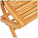 Set da Pranzo per Giardino 5 pz in Legno Massello di Teak - Foto miniatura 8