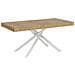 Tavolo allungabile 90x160/264 cm Karida quercia natura gambe bianche - Foto miniatura 1