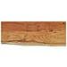 Mensola A Muro 80x30x3,8cm Rettangolare Legno Acacia Bordi Vivi - Foto miniatura 2