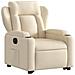 Lusso Casadino -  Poltrona Alzapersona Reclinabile Elettrica Crema In Tessuto - Foto miniatura 3
