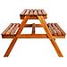 Lusso Casadino -  Tavolo Picnic Per Bambini Con Ombrellone 79x90x60cm In Acacia - Foto miniatura 5