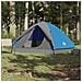Tenda da Campeggio a Cupola per 3 Persone Blu Impermeabile - Foto miniatura 2