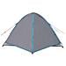 Tenda da Campeggio a Cupola per 3 Persone Blu Impermeabile - Foto miniatura 6
