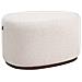 Pouf Saco Tessuto Beige Chiaro - Foto miniatura 2