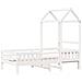 Giroletto con Tetto Bianco 80x200 cm Legno Massello Pino - Foto miniatura 3