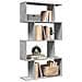 Libreria Divisorio 4 Ripiani Grigio 70x24x129 cm Truciolato - Foto miniatura 2