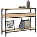 Tavolo Consolle Con Ripiano Rovere Sonoma 100x29x75cm Legno Aggregato - Foto miniatura 8