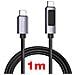 Cavo Usb-c A Usb-c Da 3a 60w Power Delivery 1 Metro, Nero - Foto miniatura 4