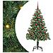 Albero di Natale con 150 LED con supporto Verde 150 cm PVC - Foto miniatura 1