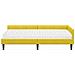 Struttura Letto Angolare con Materasso 2 pcs Giallo Velluto - Foto miniatura 5