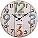 Orologio Da Parete In Legno Bianco 34x34x2cm - Foto miniatura 3