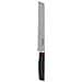 Coltello Pane Professionale Living - Lama Seghettata in Acciaio Inox Alta Qualità - Manico Antiscivolo ergonomico nero e rosso- Ideale per Tagliare Pane Croccante, Baguette, Focacce e Dolci come Panettone - per Uso Domestico e Professionale - Made in Italy - Foto miniatura 1