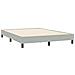 Letto a Molle con Materasso e LED Grigio Chiaro 160x210cm Velluto - Foto miniatura 6