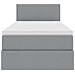 Letto con contenitore e materasso Grigio chiaro 90 x 200 cm - Foto miniatura 7