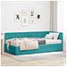 Struttura Letto Angolare con Materasso 2 pcs Turchese Velluto - Foto miniatura 2