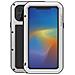 Cover per iPhone 11 Pro Max - Silicone+Vidrio+Metallo, Argento, Antiurto - Foto miniatura 1