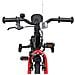 Bicicletta per Bambini 12 Pollici per bambini di 2-4 anni Nero - Foto miniatura 5