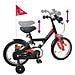 Bicicletta per Bambini 12 Pollici per bambini di 2-4 anni Nero - Foto miniatura 7