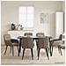 Sedie da pranzo 6 pcs Similpelle Grigio 57 x 50 x 85 cm - Foto miniatura 2