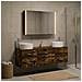 Set di mobili per il bagno 4 pcs Rovere Fumo - Foto miniatura 4