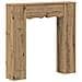 Cornice per camino Rovere Artigianale 102 x 20 x 102 cm - Foto miniatura 1