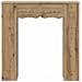 Cornice per camino Rovere Artigianale 102 x 20 x 102 cm - Foto miniatura 4