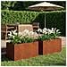 Vaso da giardino 2 pz Ruggine 80 x 50 x 50 cm Acciaio Corten - Foto miniatura 2