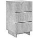 Comodino Grigio Cemento 33,5 x 34,5 x 60 cm Legno composito - Foto miniatura 1
