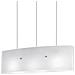 Lampadario portalume bianco Cm 63x20xH 120 Lampada 3xE27 da 60W - Foto miniatura 2