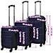 Set Trolley Rigidi 3 pz Blu 45,5/55/66 cm - Foto miniatura 4
