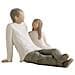 Father And Daughter Figurine - Foto miniatura 1