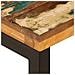 Tavolino Da Caffè 110x50x35cm Legno Massello Recuperato Acciaio - Foto miniatura 4