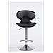 Sgabello Design Cucina Las Vegas V2 I Sedia Sgabello Imbottita In Similpelle I Sgabello Girevole E Regolabile (62-82 CM) Con Schienale Nero - Foto miniatura 1
