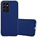 Custodia Compatibile Con Samsung Galaxy S21 Ultra In Candy Blu Scuro - Coperchio Protettivo In Silicone Tpu Flessibile - Foto miniatura 1