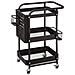 Carrello Cucina A Tre Livelli, Metallo, Nero - Foto miniatura 1