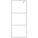 Parete Doccia Walk In Argento 80x195 Cm Vetro Trasparente Esg - Foto miniatura 3