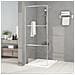 Parete Doccia Walk In Argento 80x195 Cm Vetro Trasparente Esg - Foto miniatura 1