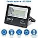 Set 2 Fari Led 100w Pannello Solare Luce Esterno Dimmerabile 1000lm + Telecomand - Foto miniatura 2