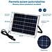Set 2 Fari Led 100w Pannello Solare Luce Esterno Dimmerabile 1000lm + Telecomand - Foto miniatura 3