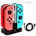 Stazione Di Ricarica Joy-con Per Nintendo Switch Per 4 Controlli Di Gioco - Foto miniatura 5