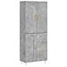 VIDAXL - Credenza Grigio Cemento 34,5x34x180 Cm In Legno Multistrato
