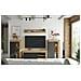 Parete Attrezzata Atex, Set Da Soggiorno Moderno, Mobile Salotto Multiuso, 260x41h102 Cm, Rovere Nodi E Antracite - Foto miniatura 5