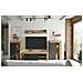 Parete Attrezzata Atex, Set Da Soggiorno Moderno, Mobile Salotto Multiuso, 260x41h102 Cm, Rovere Nodi E Antracite - Foto miniatura 11