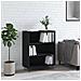 Libreria Nera 69,5x32,5x90 Cm In Legno Multistrato - Foto miniatura 1