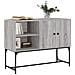 Credenza Grigio Sonoma 100x40x79,5 Cm In Legno Multistrato - Foto miniatura 3